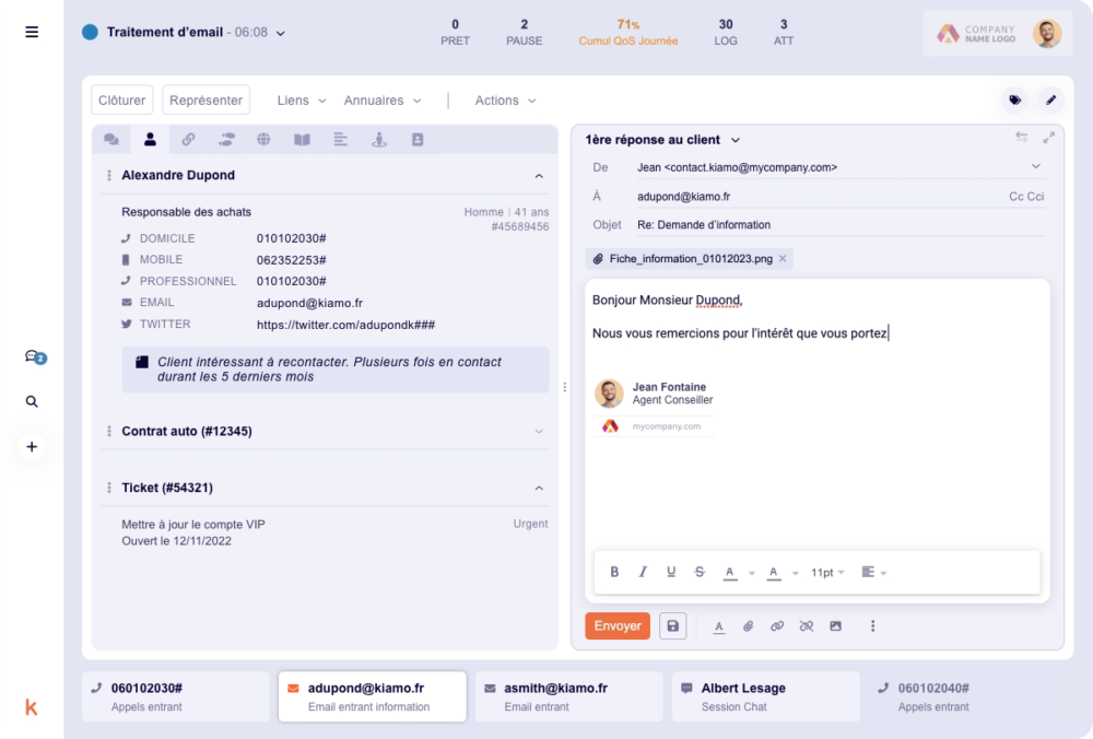 Emails-en-centre-de-contact-traitement-kiamo