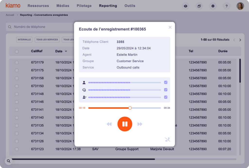 gestion-équipes-centre-de-contacts-enregistrement-des-conversations-stereo