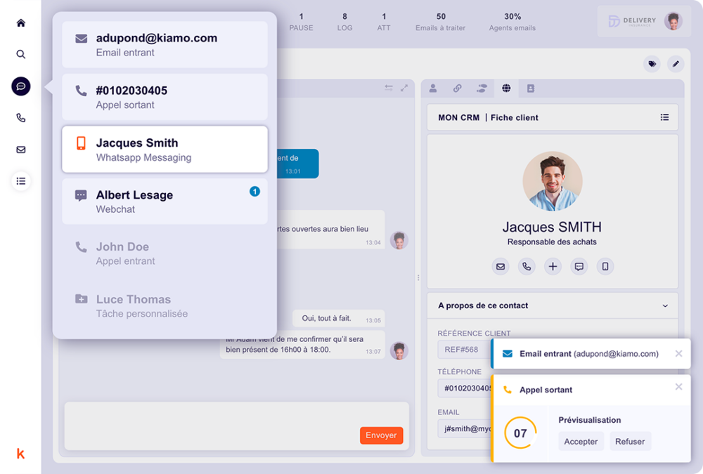 Logiciel-de-gestion-des-interactions-clients-kiamo-interface-conseiller