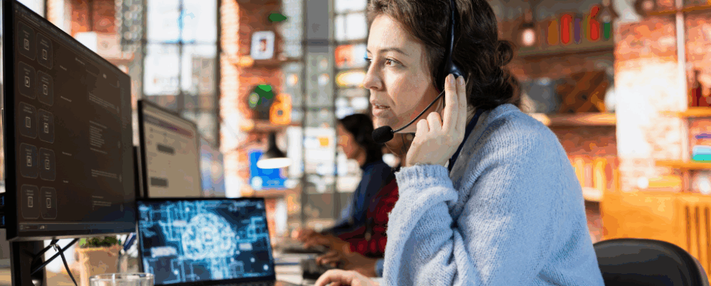 agents IA dans le centre de contacts